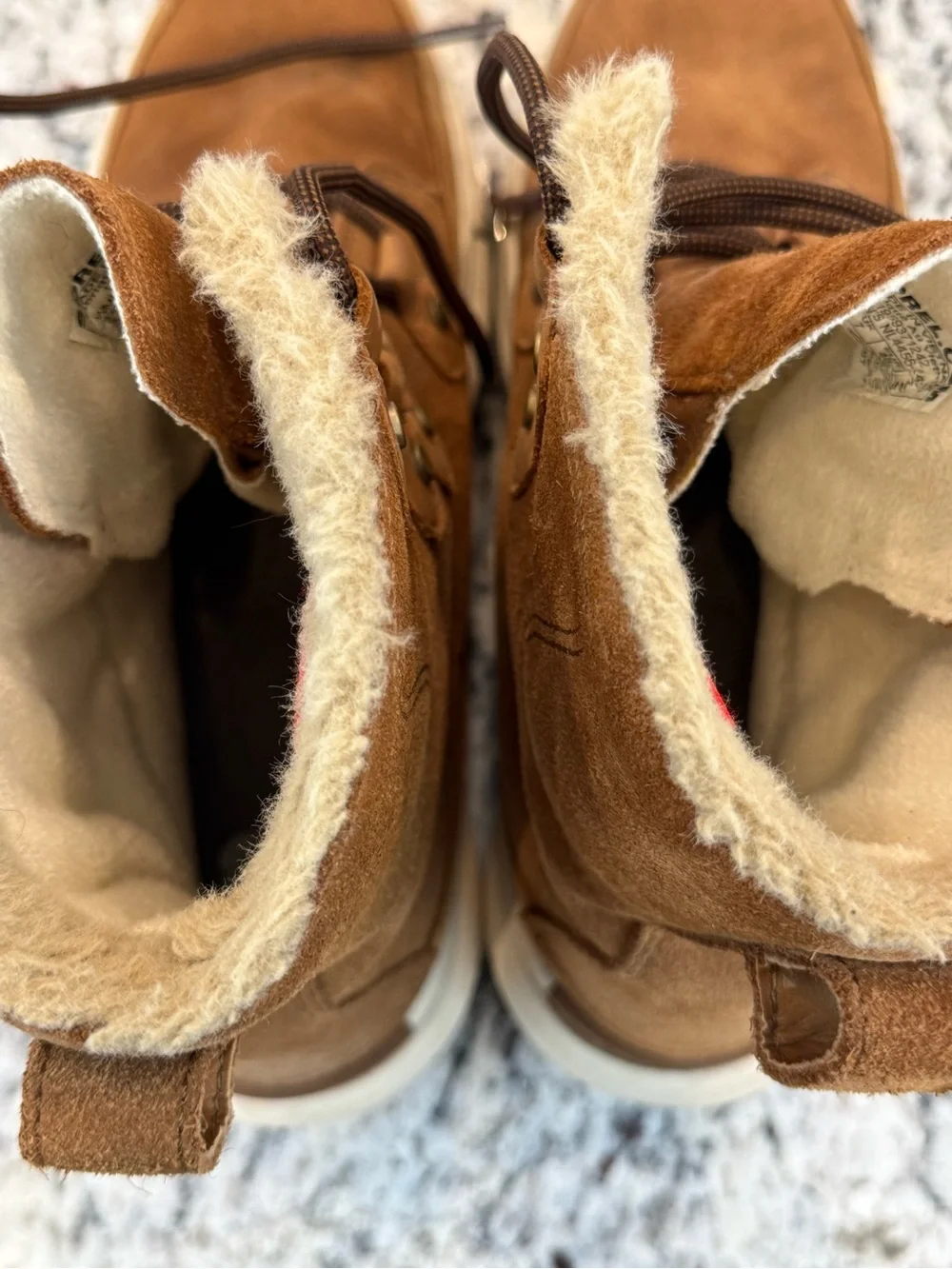 Sorel Explorer Joan Waterproof Suede Boots Brown Faux Fur Women’s 9